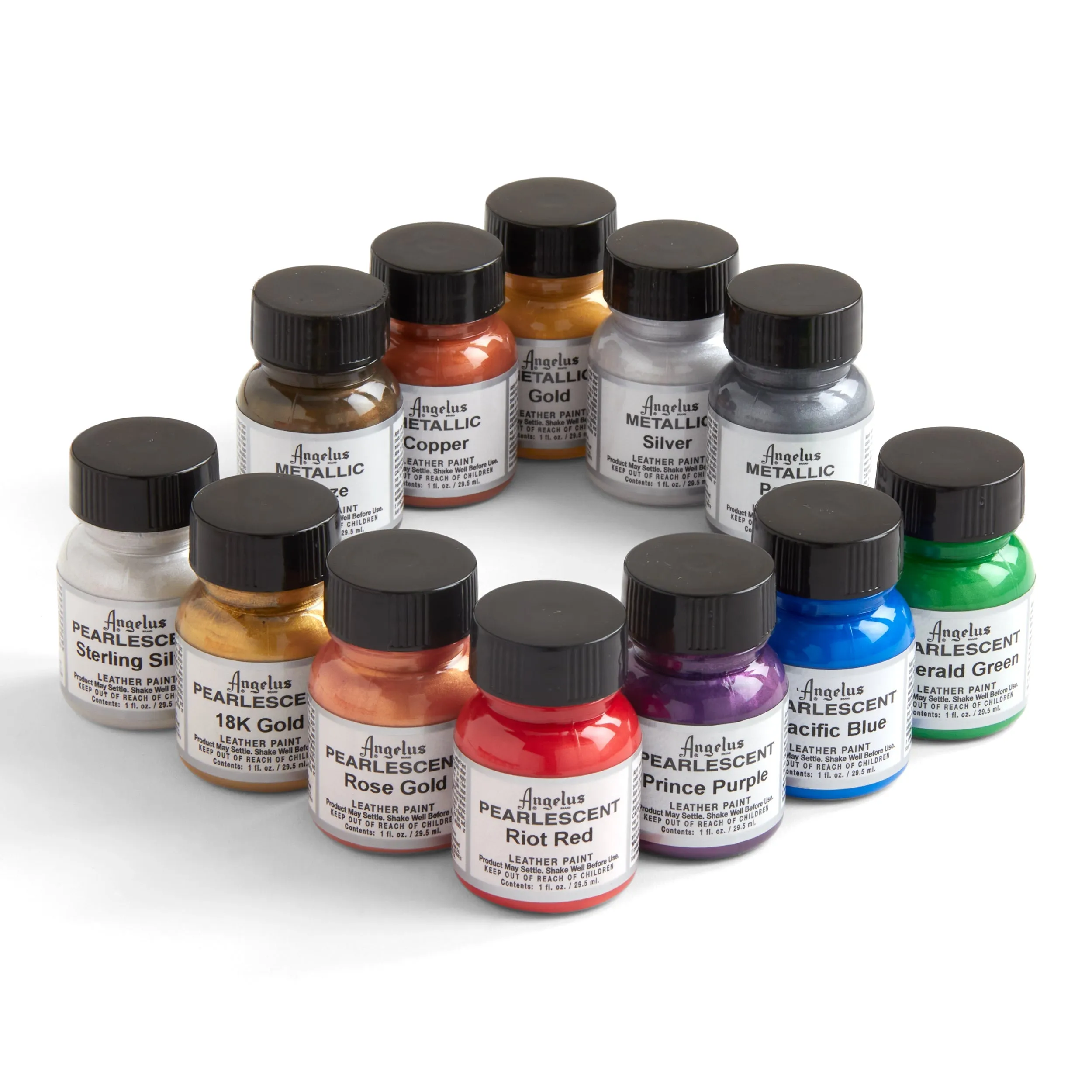 Angelus Metallic & Pearlescent Leather Paint 1 fl. oz.