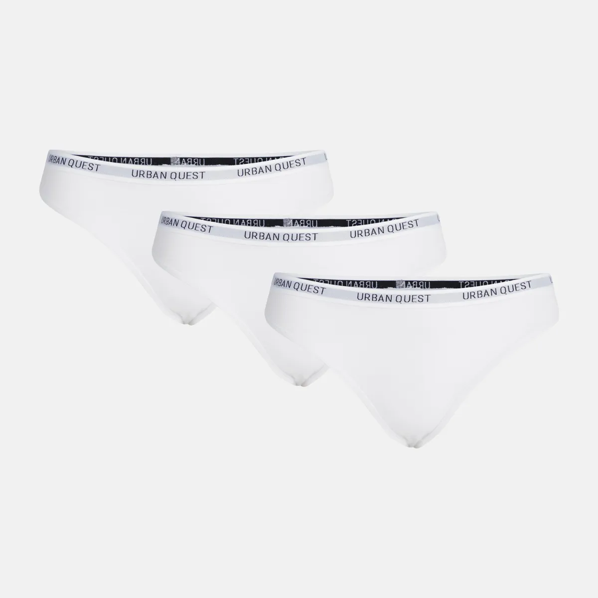 Bambus g-streng 3 pak - hvid