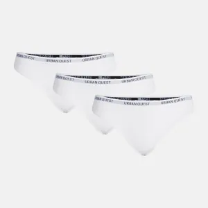 Bambus g-streng 3 pak - hvid
