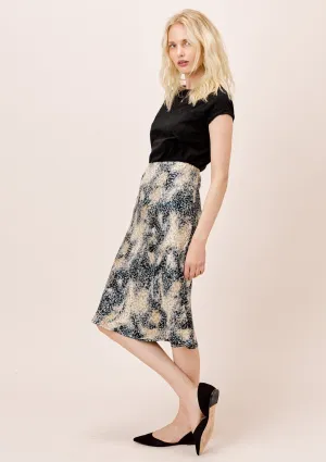 Bea Watercolor Midi Skirt