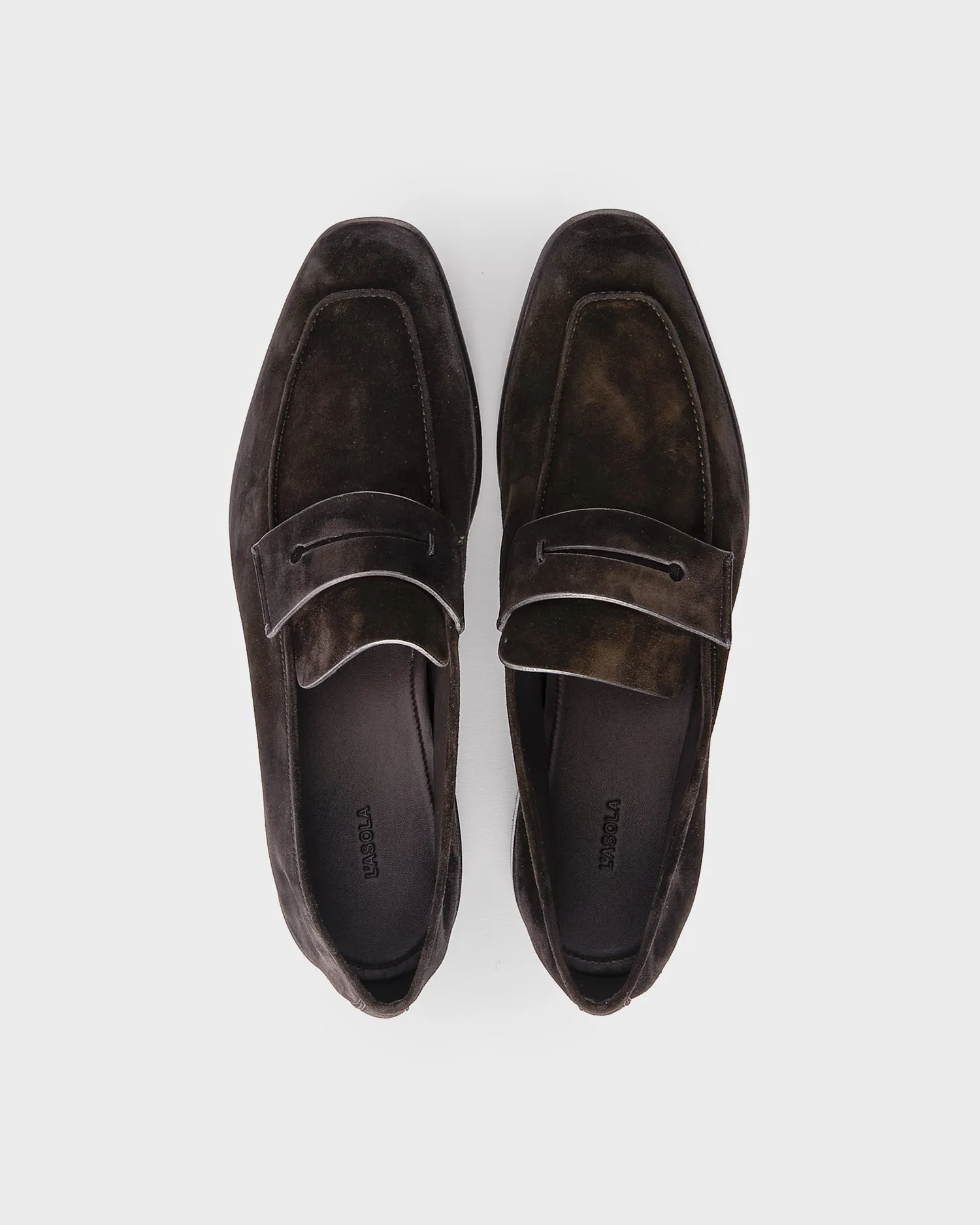 Black Suede L'Asola Loafers