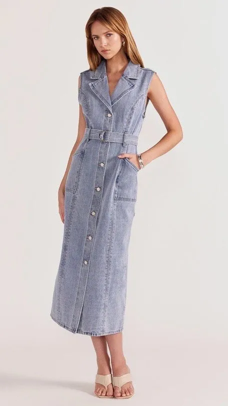 Calla Denim Midi Dress