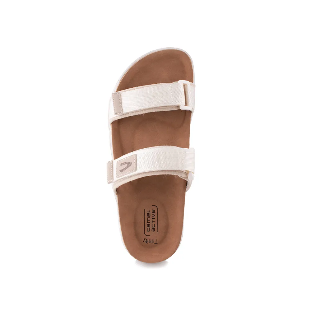 camel active Women Trinity Slip-On Sandals -792301-CV01SV-52-BEIGE