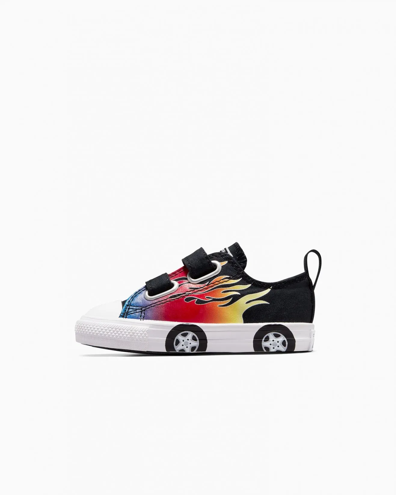 Converse Infant Low Cut Canvas Sneaker (Cars Black)