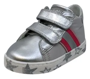 Falcotto Girl's New Leryn Fashion Sneakers, Argento/Rosa