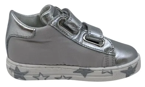 Falcotto Girl's New Leryn Fashion Sneakers, Argento/Rosa