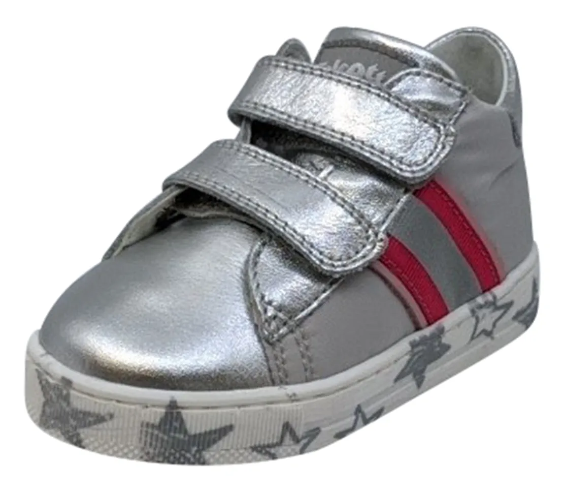 Falcotto Girl's New Leryn Fashion Sneakers, Argento/Rosa