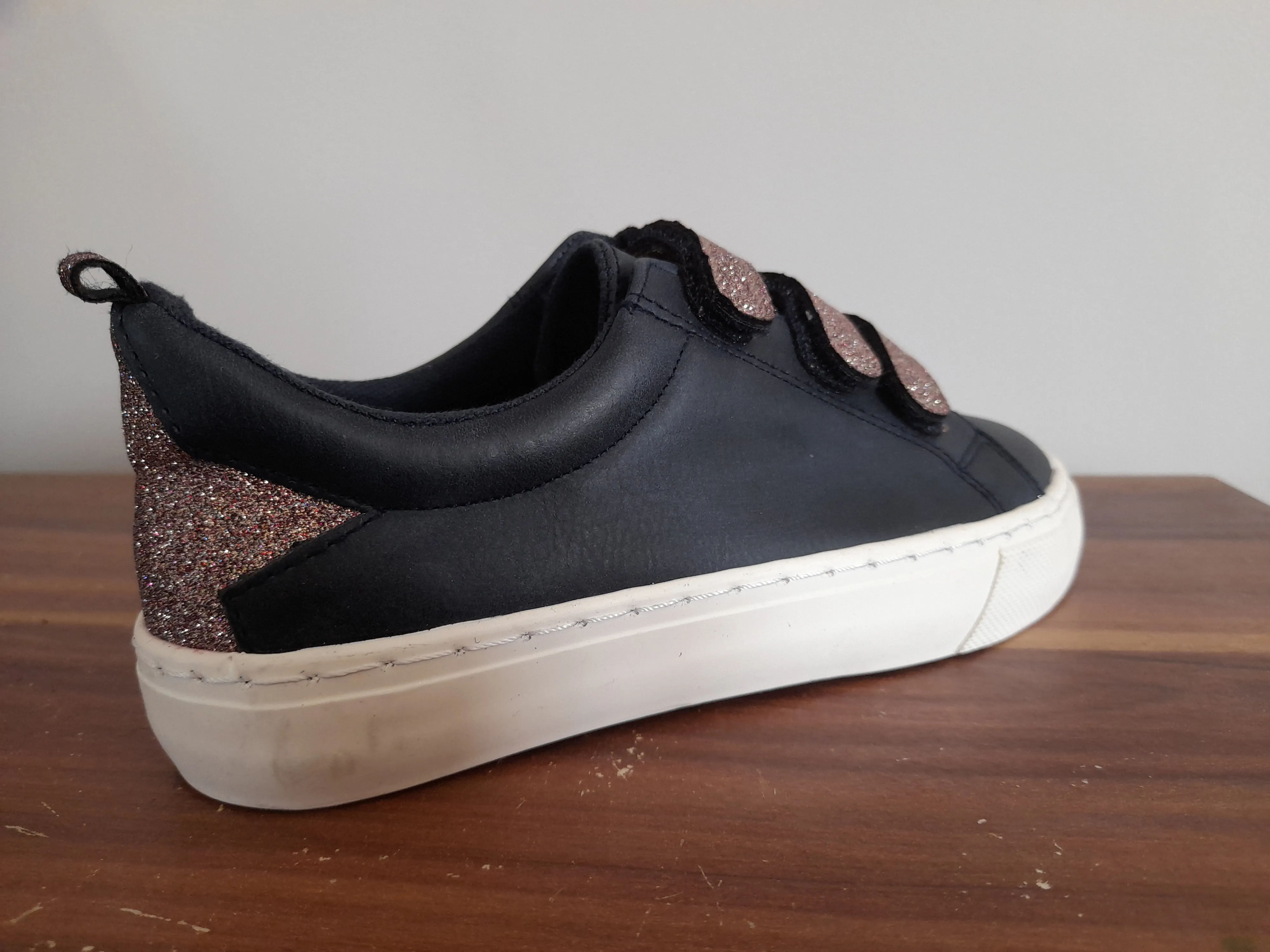 F&F OG Blue Glitter Star Older Girls Sneakers