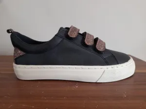 F&F OG Blue Glitter Star Older Girls Sneakers