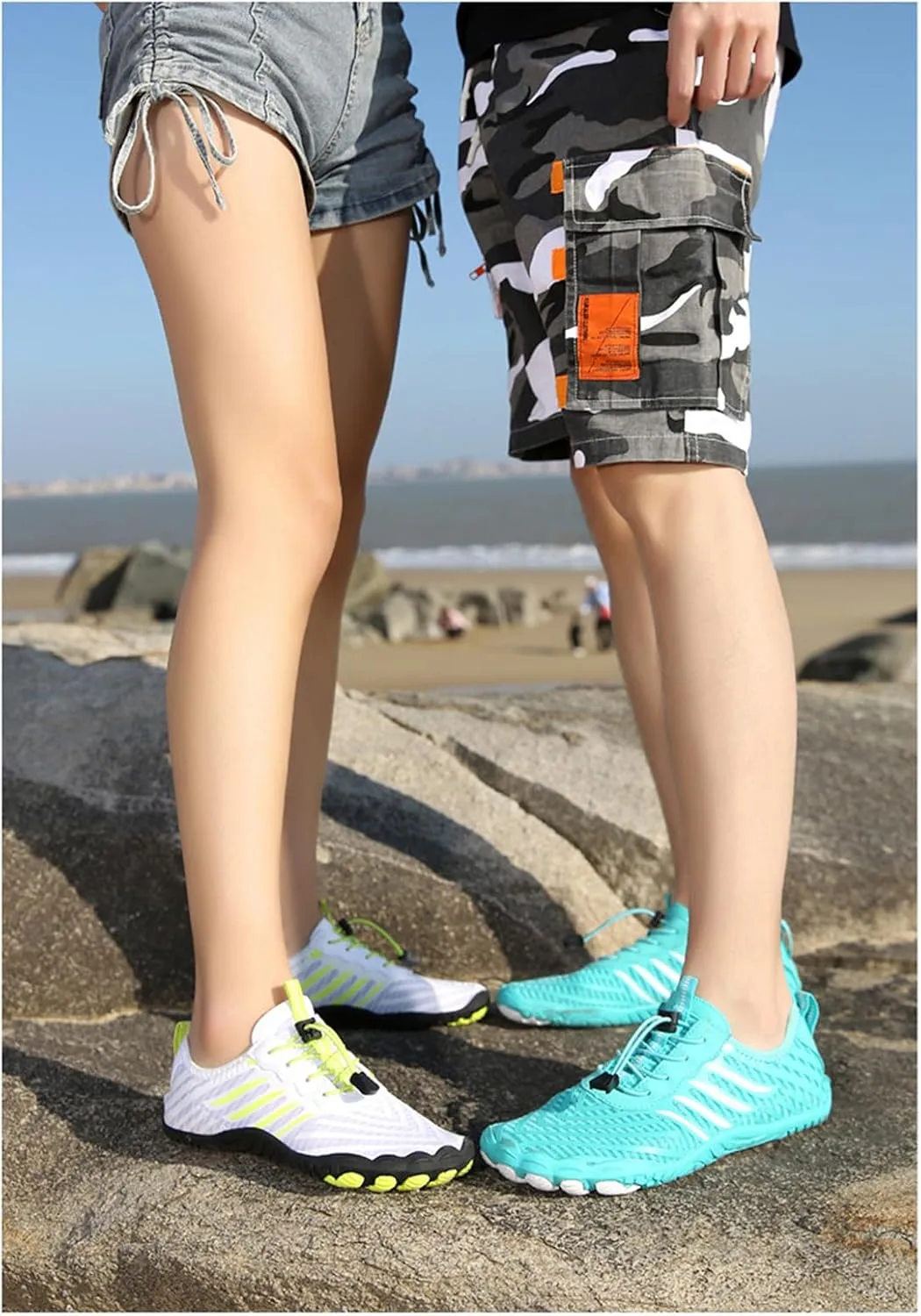 Grounded Footwear for Men Women Summer Lightweight Slip On Quick Dry Barefoot Shoes Sneakers Comfortable Breathable Wide Toe Box Water Shoes Outdoor Hiking Footwear