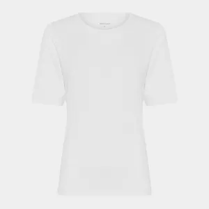 Hvid bambus t-shirt slim fit