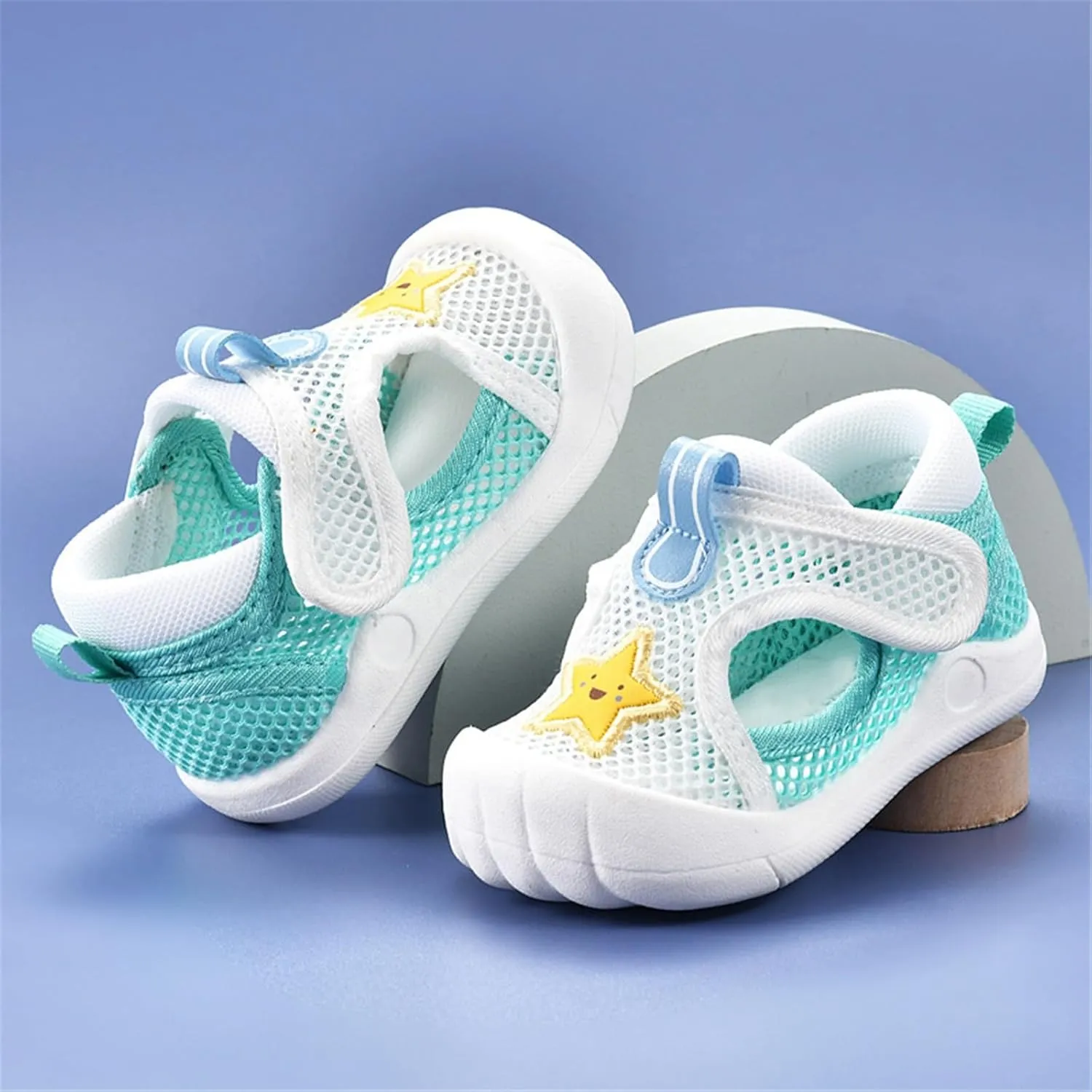 Infant Sandals for Boys Girls Baby Summer Breathable Non Slip Soft Sneakers Toddler Cute Flat Bottom Hollow Shoes