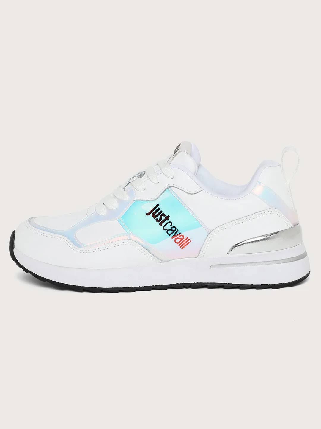Just Cavalli Women White Sneakers