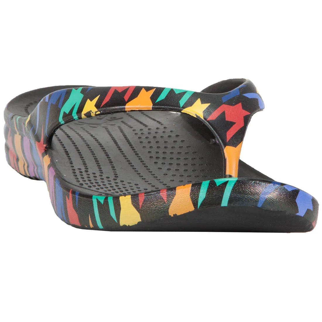 Men's Loudmouth Flip Flops - Razzle Dazzle Black