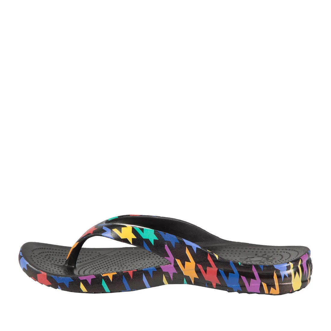 Men's Loudmouth Flip Flops - Razzle Dazzle Black