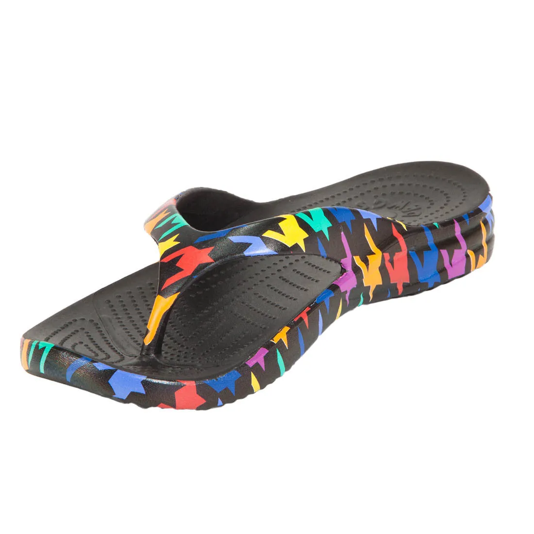 Men's Loudmouth Flip Flops - Razzle Dazzle Black