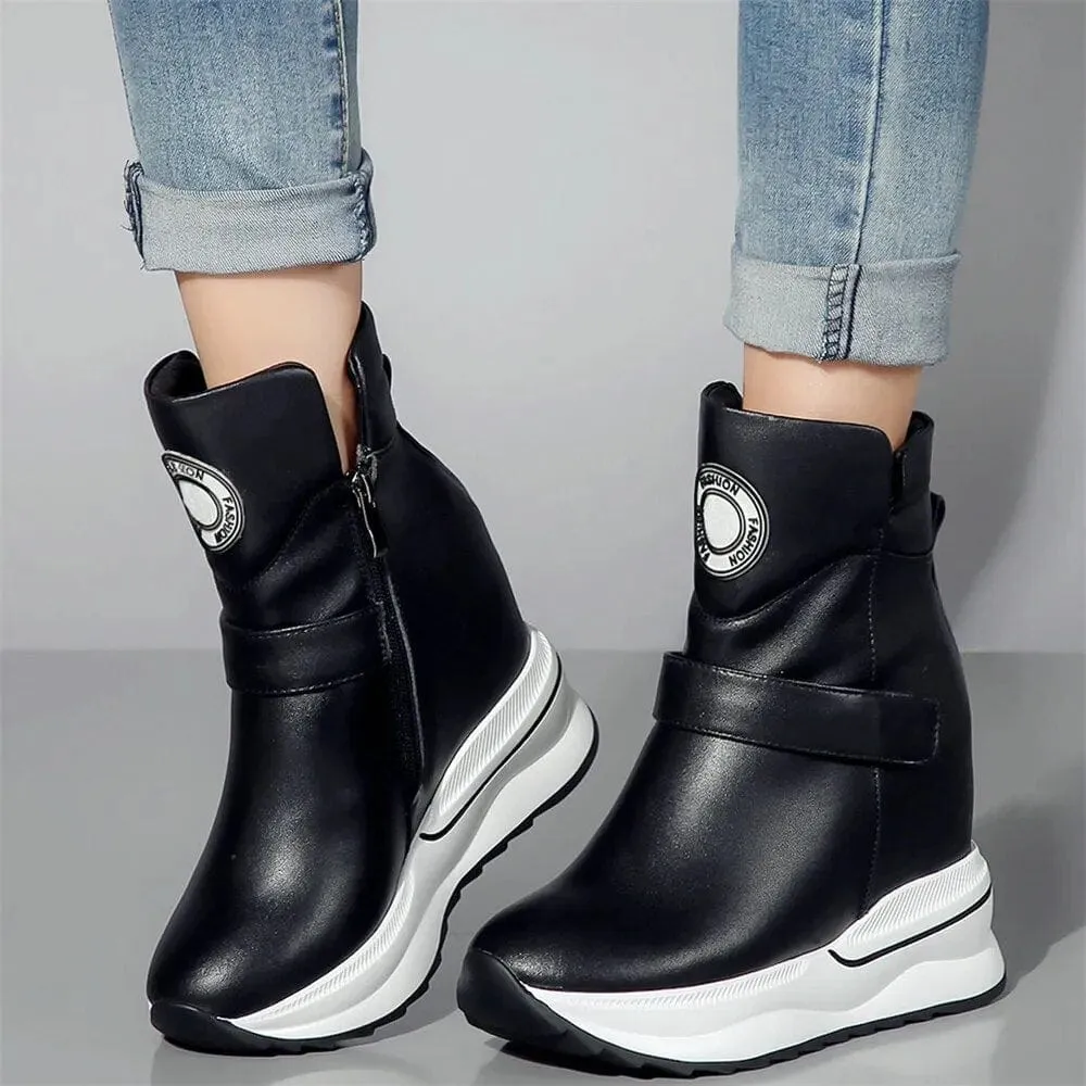Nadia Leather Ankle Boots