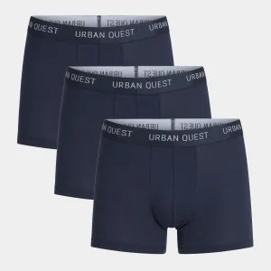 Navy bambus underbukser - 3 pak