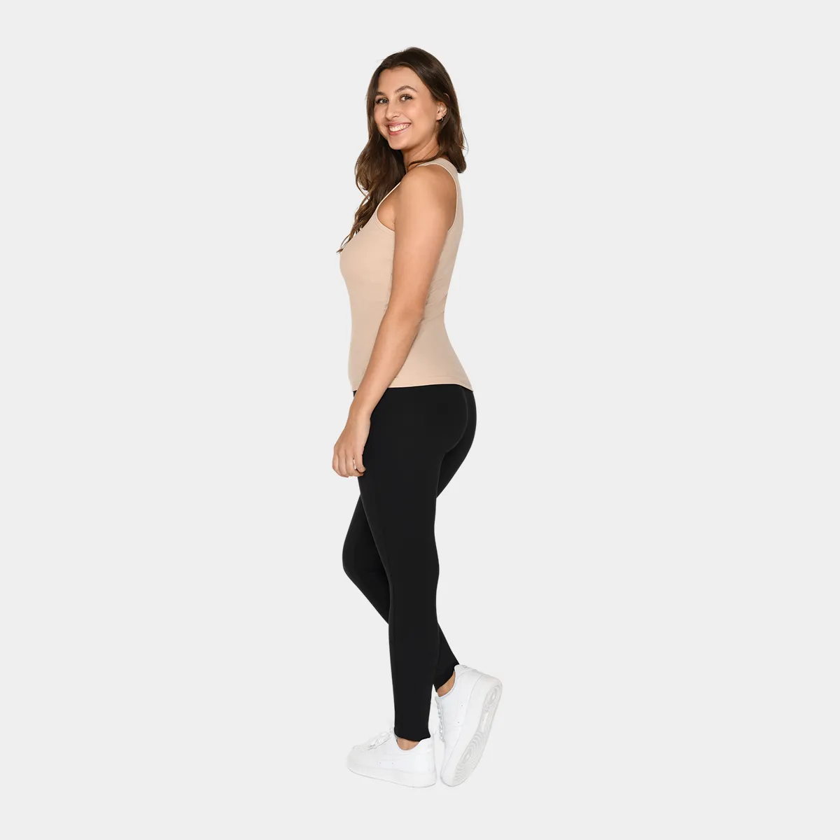 Nude bambus rib tank top