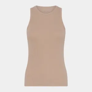 Nude bambus rib tank top