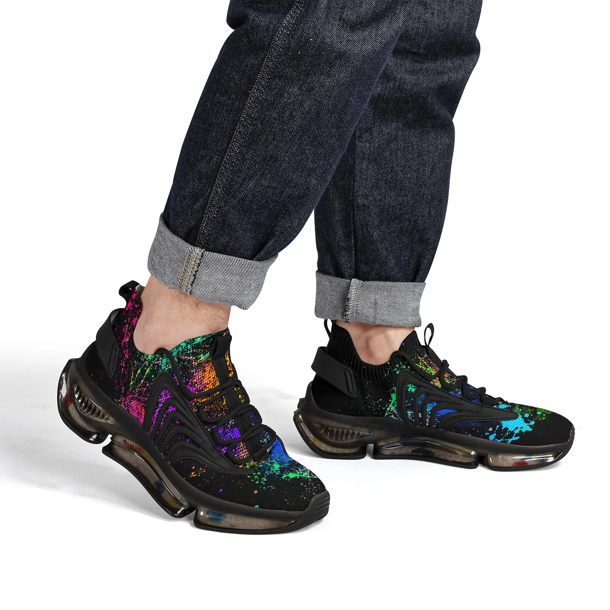 Painters Splatter React Sneakers - Black