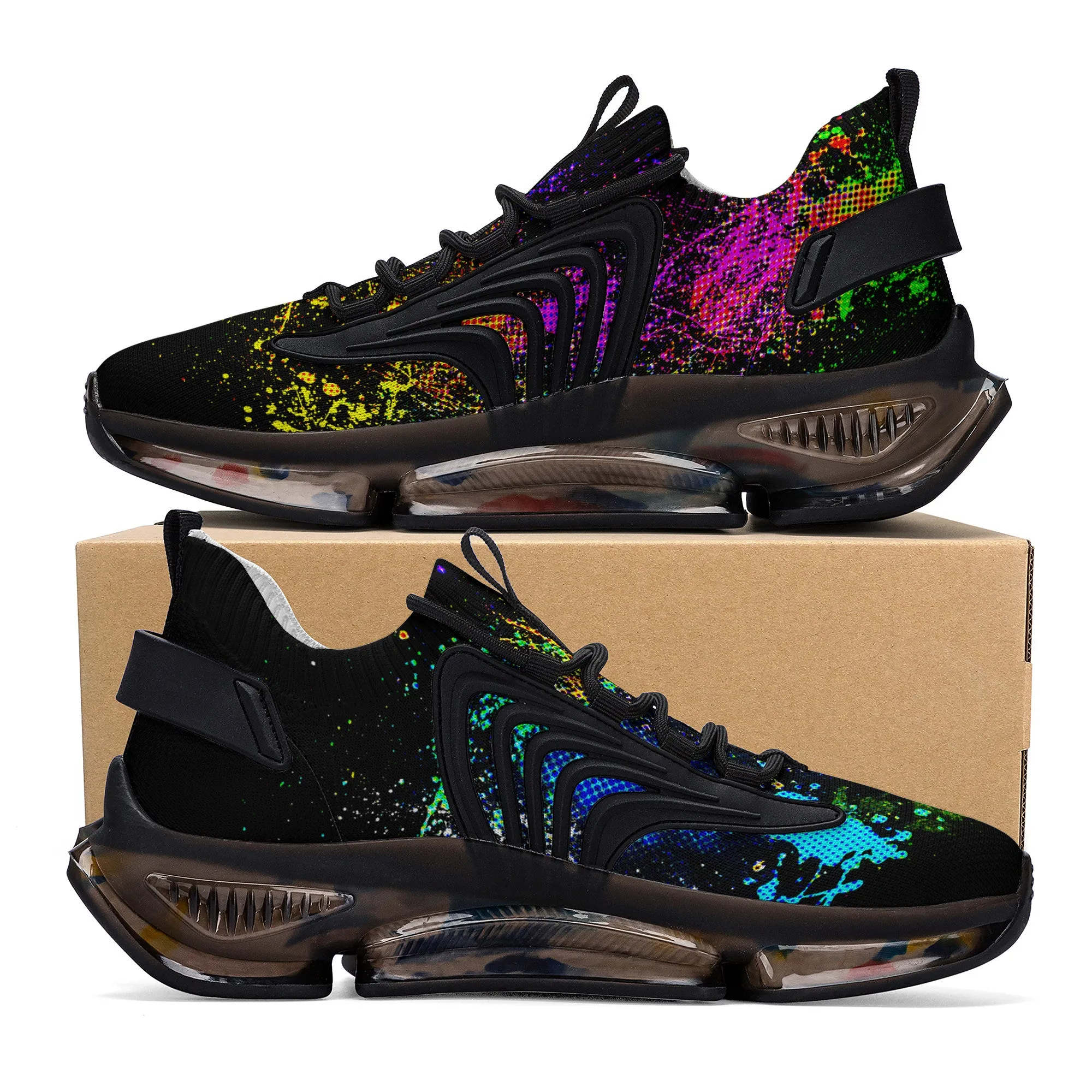 Painters Splatter React Sneakers - Black