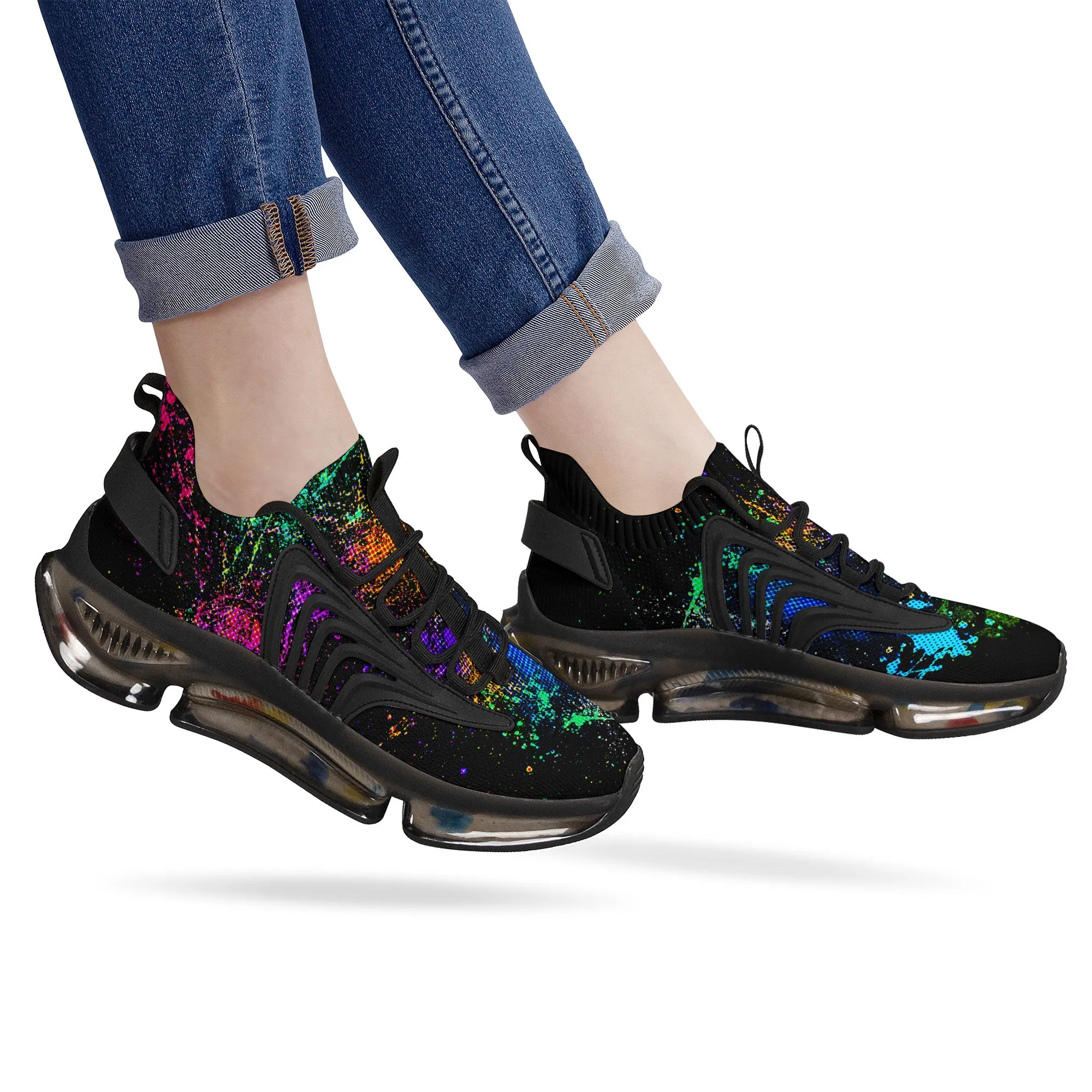 Painters Splatter React Sneakers - Black