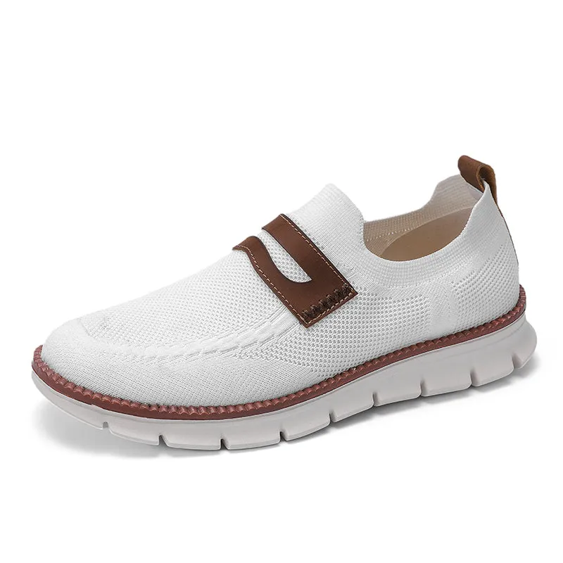 QEVV X9X Slip-On Oxford Shoes
