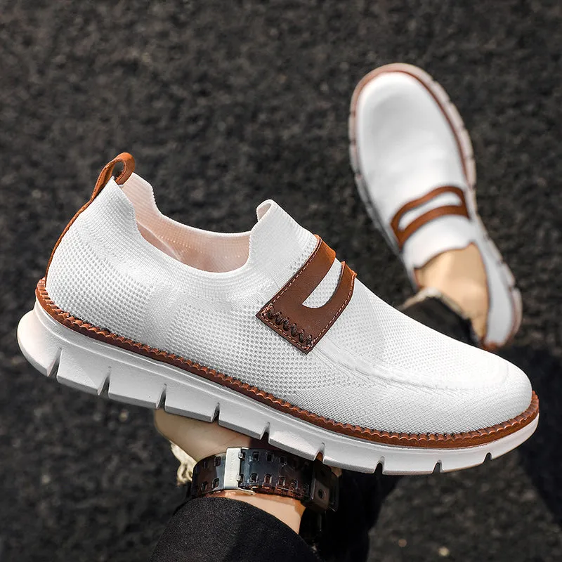 QEVV X9X Slip-On Oxford Shoes