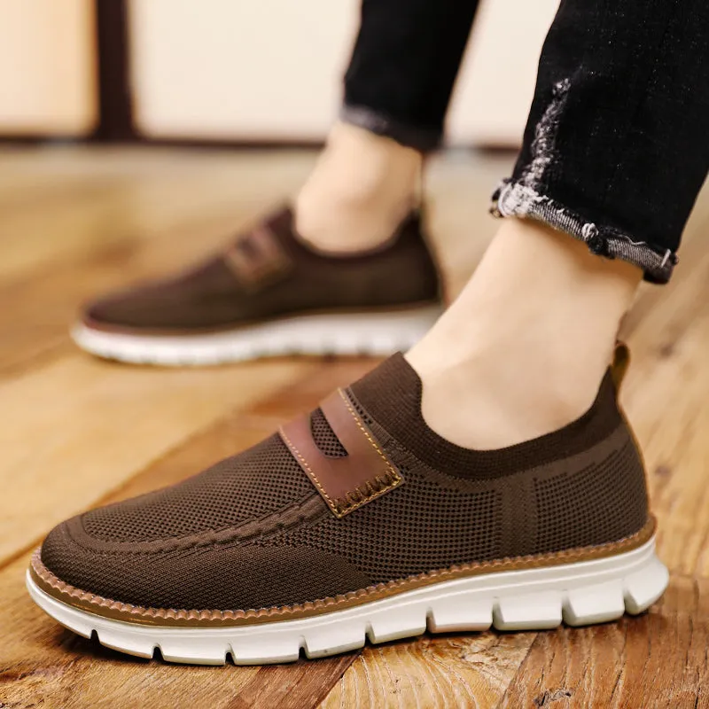 QEVV X9X Slip-On Oxford Shoes