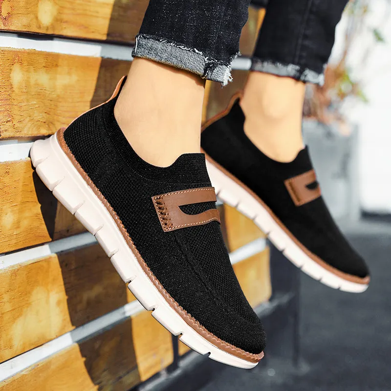 QEVV X9X Slip-On Oxford Shoes
