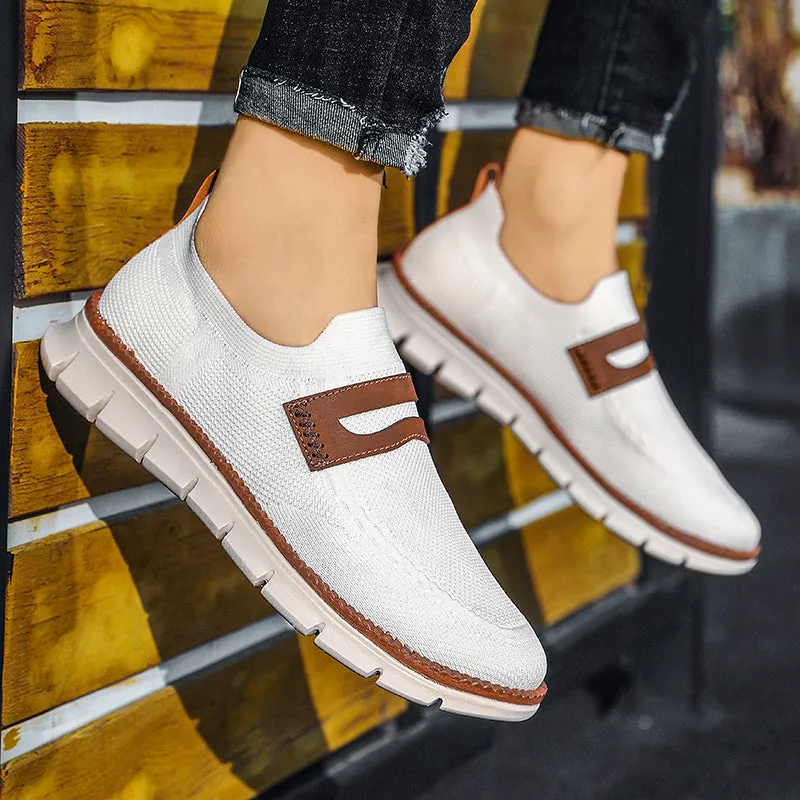QEVV X9X Slip-On Oxford Shoes