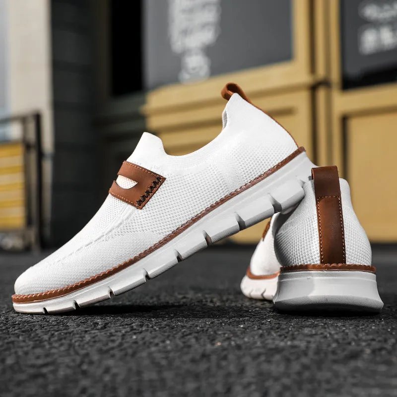 QEVV X9X Slip-On Oxford Shoes