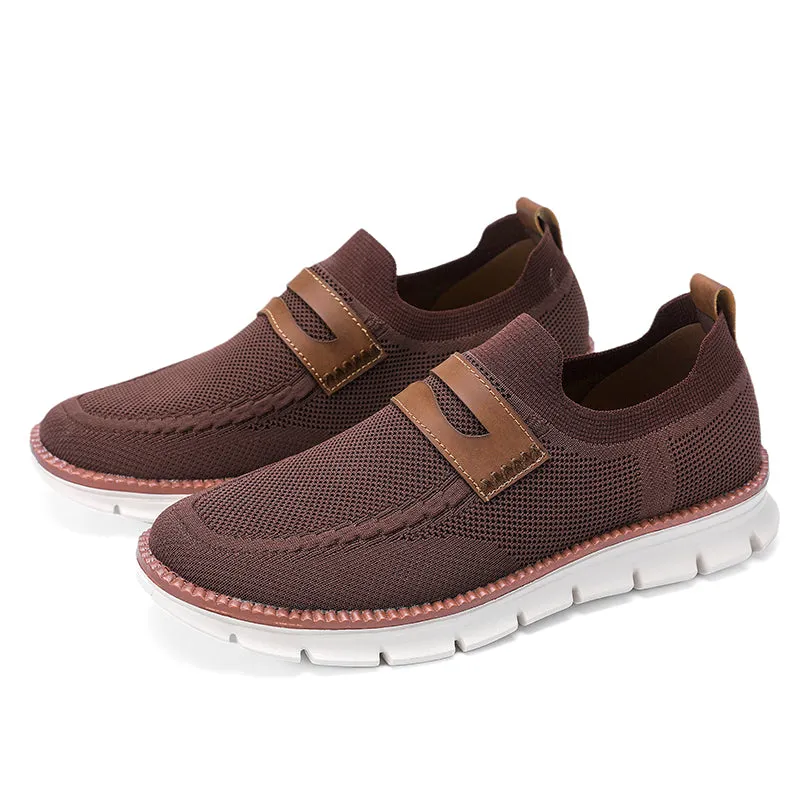 QEVV X9X Slip-On Oxford Shoes