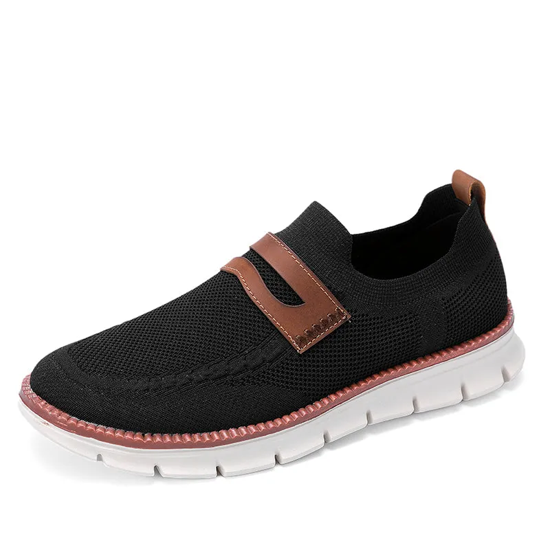 QEVV X9X Slip-On Oxford Shoes