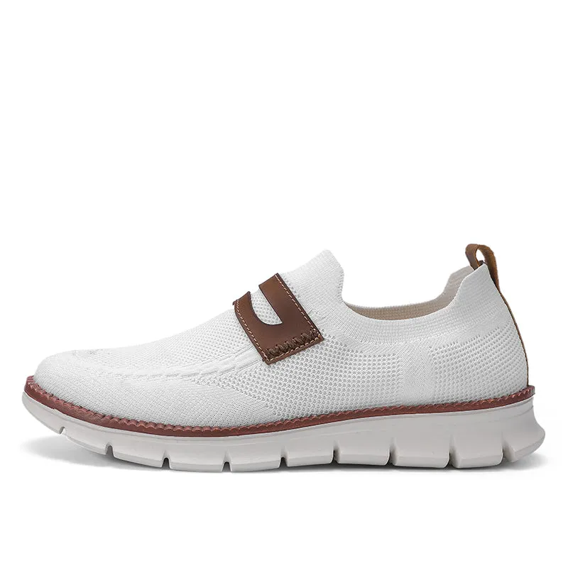 QEVV X9X Slip-On Oxford Shoes