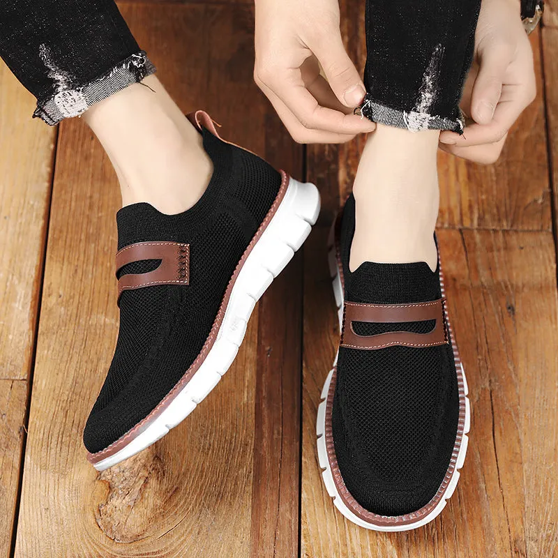 QEVV X9X Slip-On Oxford Shoes