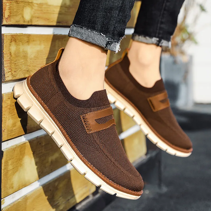 QEVV X9X Slip-On Oxford Shoes