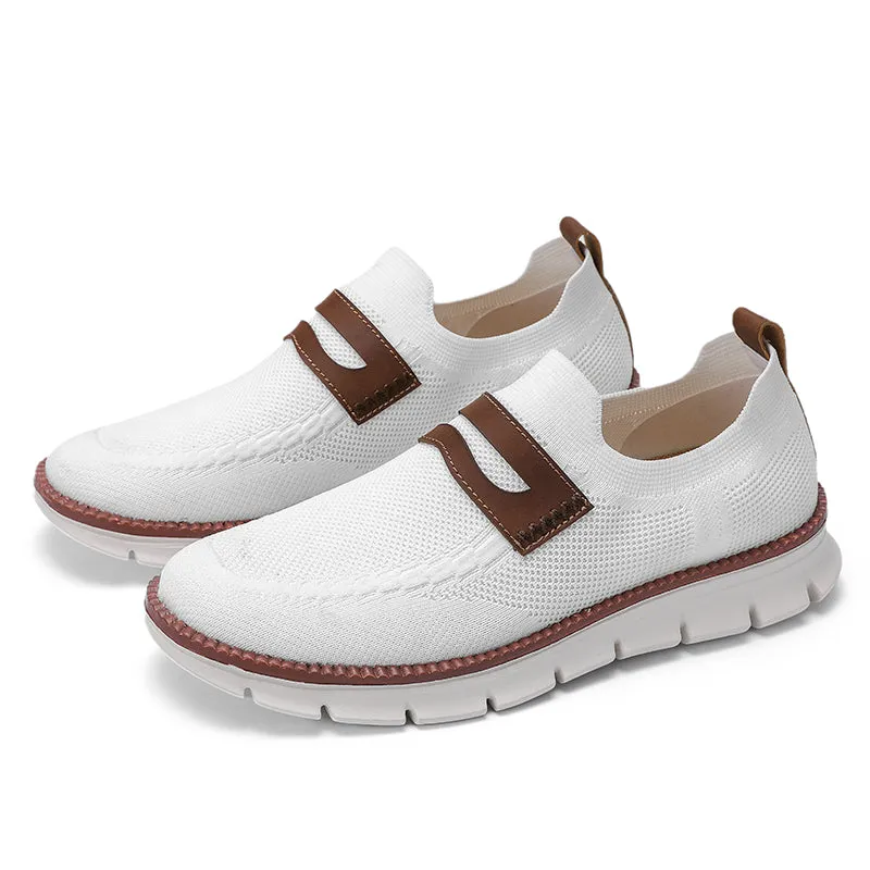 QEVV X9X Slip-On Oxford Shoes