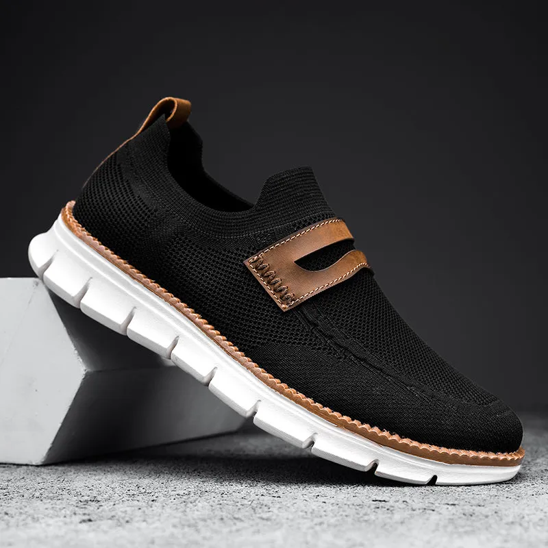 QEVV X9X Slip-On Oxford Shoes