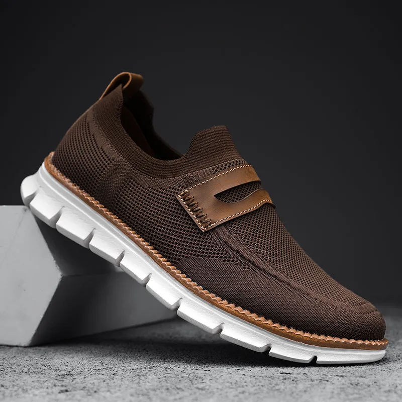 QEVV X9X Slip-On Oxford Shoes