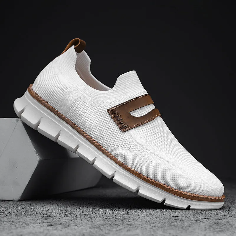 QEVV X9X Slip-On Oxford Shoes