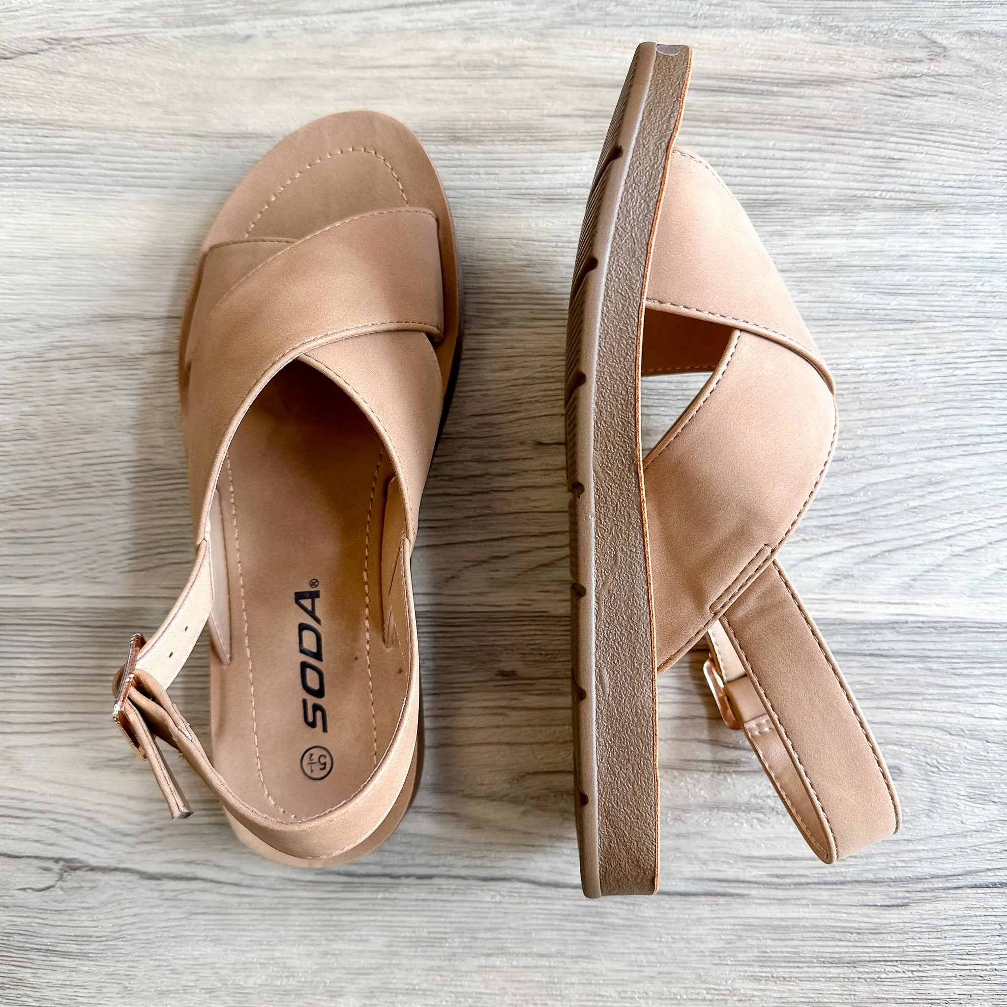 Regain Coffee Strappy Sandal