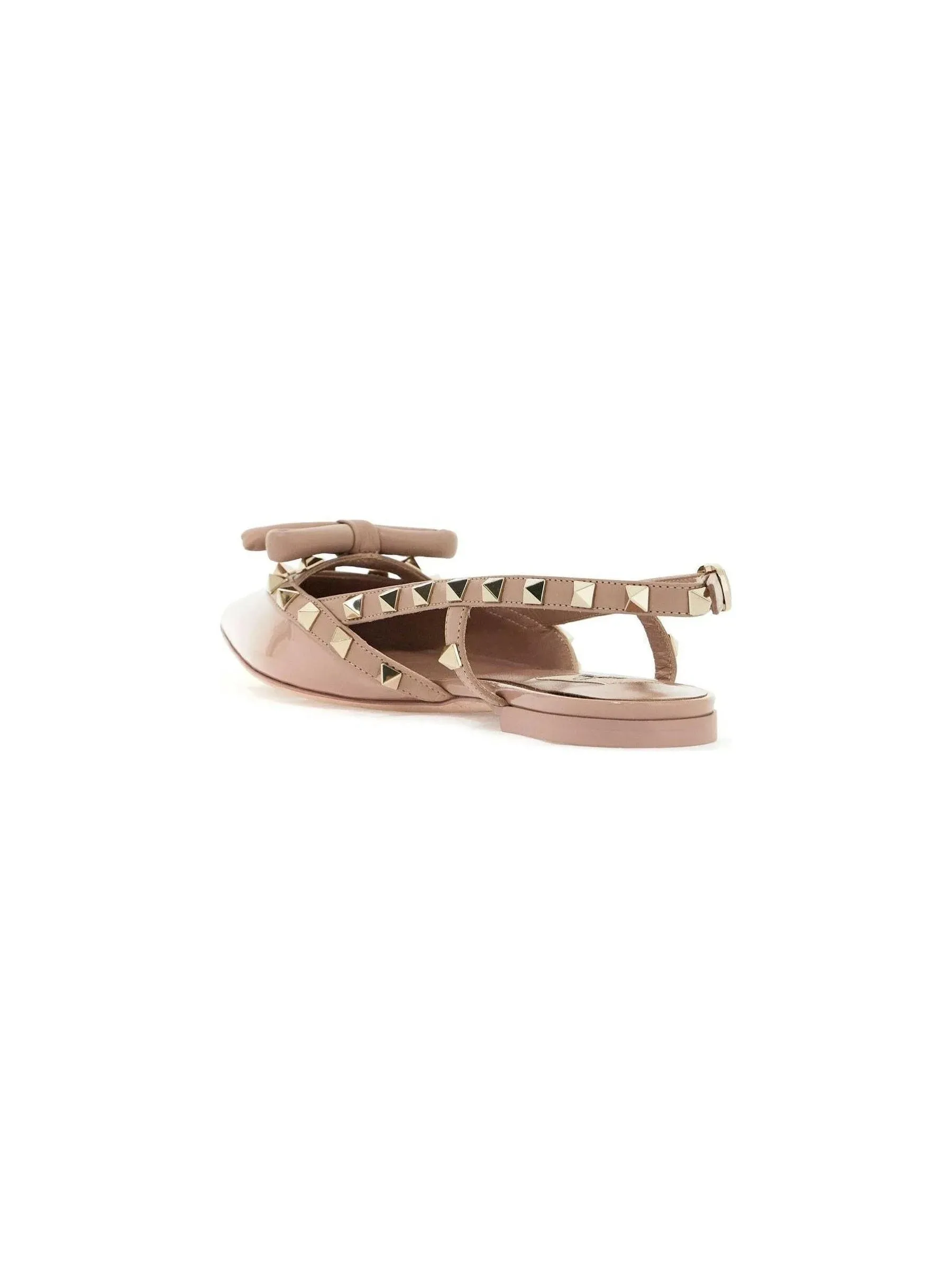 Rockstud Bow Slingback Ballerinas