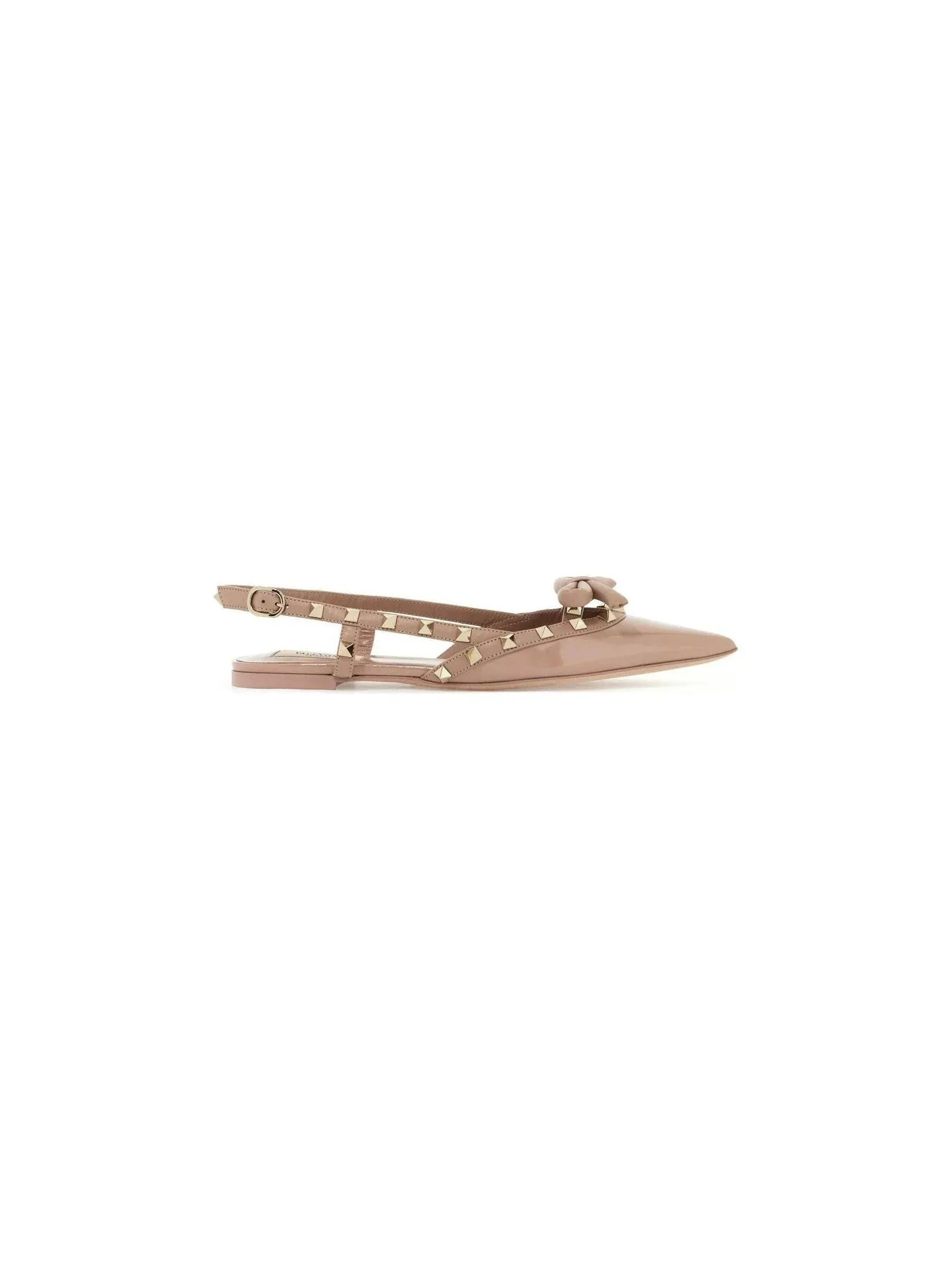 Rockstud Bow Slingback Ballerinas