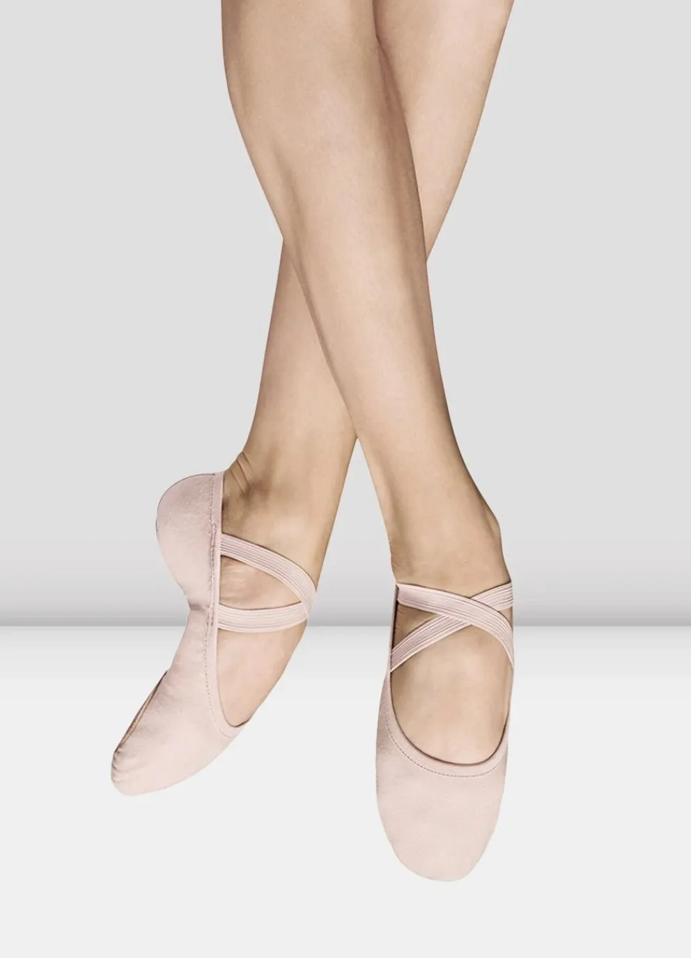 S0284G / S0284L - Girls & Ladies Performa Stretch Canvas Split Sole Ballet Shoe - Theatrical Pink