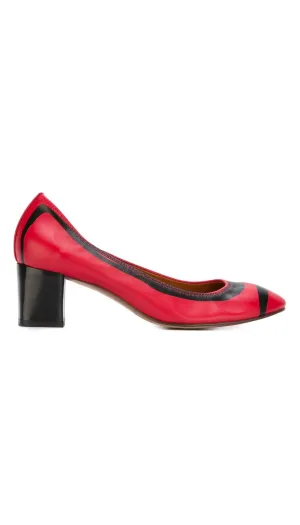 Sketch print pumps