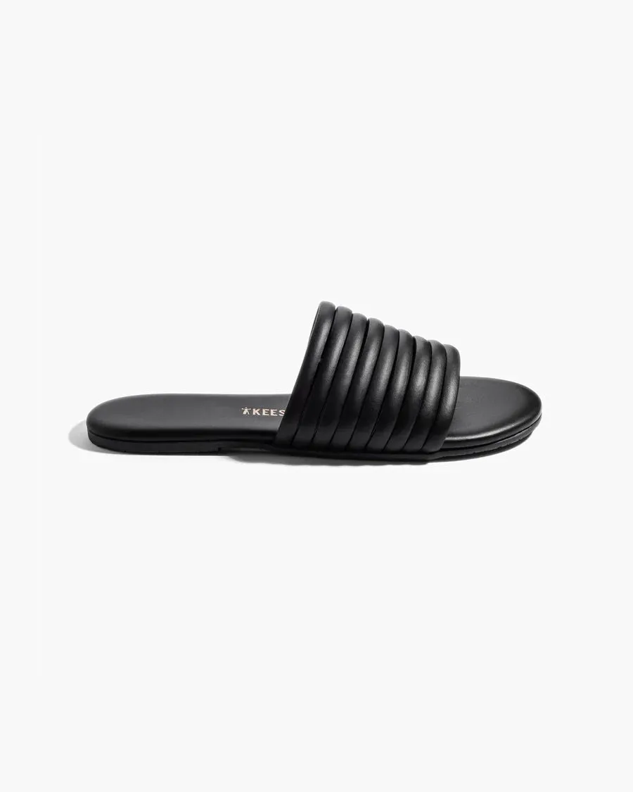 Tkees Caro flip-flops from brazilian leather in Black