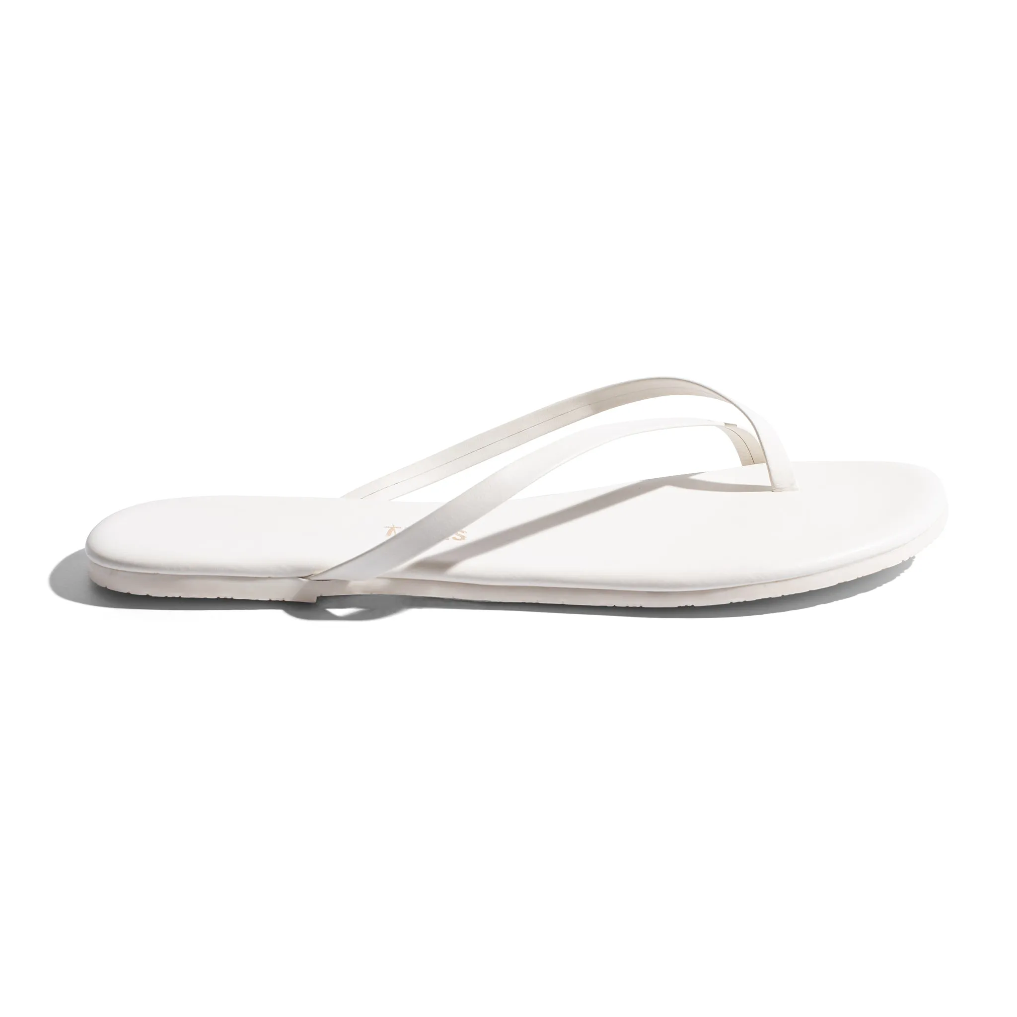Tkees Riley flip-flops from brazilian leather in Cream