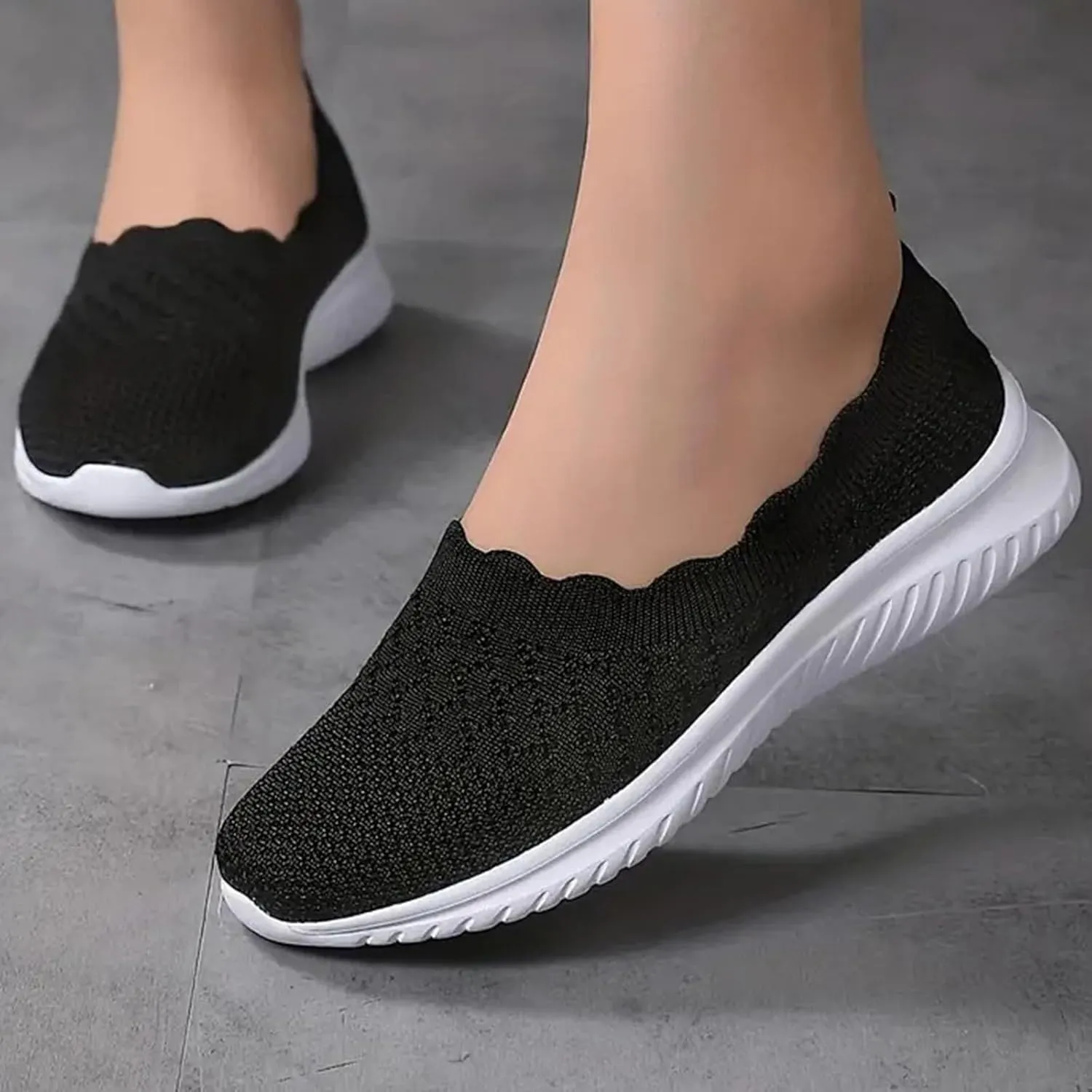 Women's Non Slip Tennis Sneakers Comfortable Low Top Outdoor Walking Shoes Fashion Comfortable Workout Shoes